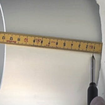 Ventilator med varmegenvinding: Mål rørets længde Ventilator med varmegenvinding: Mål rørets længde